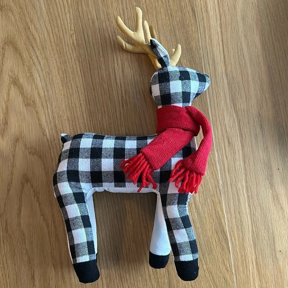 Target Plaid Plush Deer Figurine​​​​ - Picture 1 of 1